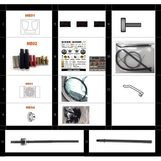 CAPO SIXER1 Jimney Samurai Rc Car Frame Parts