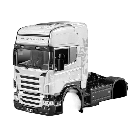 HERCULES 1/14 2 Axle Scania High Roof RC Tractor Cab Shell 180801A