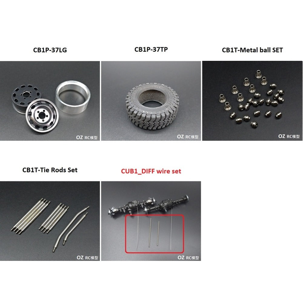 CAPO CUB1 1/18 Rc Car Wheels Tire Op Parts