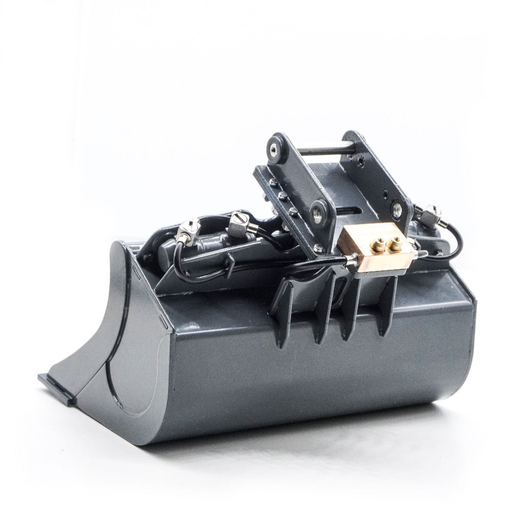 CUT 1/14 914/920 RC Excavator Metal Hydraulic Adjustable Angle Wide Bucket