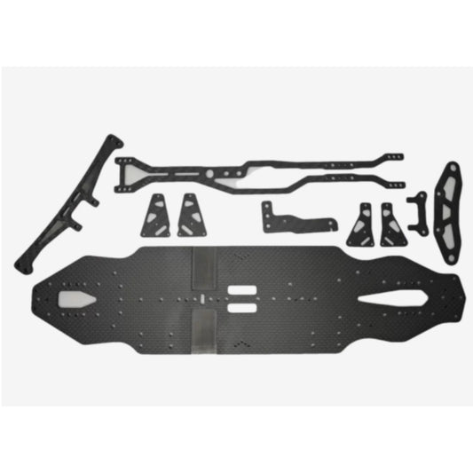 Xpress xq3s carbon fiber chassis, second floor board car shell column bracket, swing arm, reinforcement plate, steering gear bracket