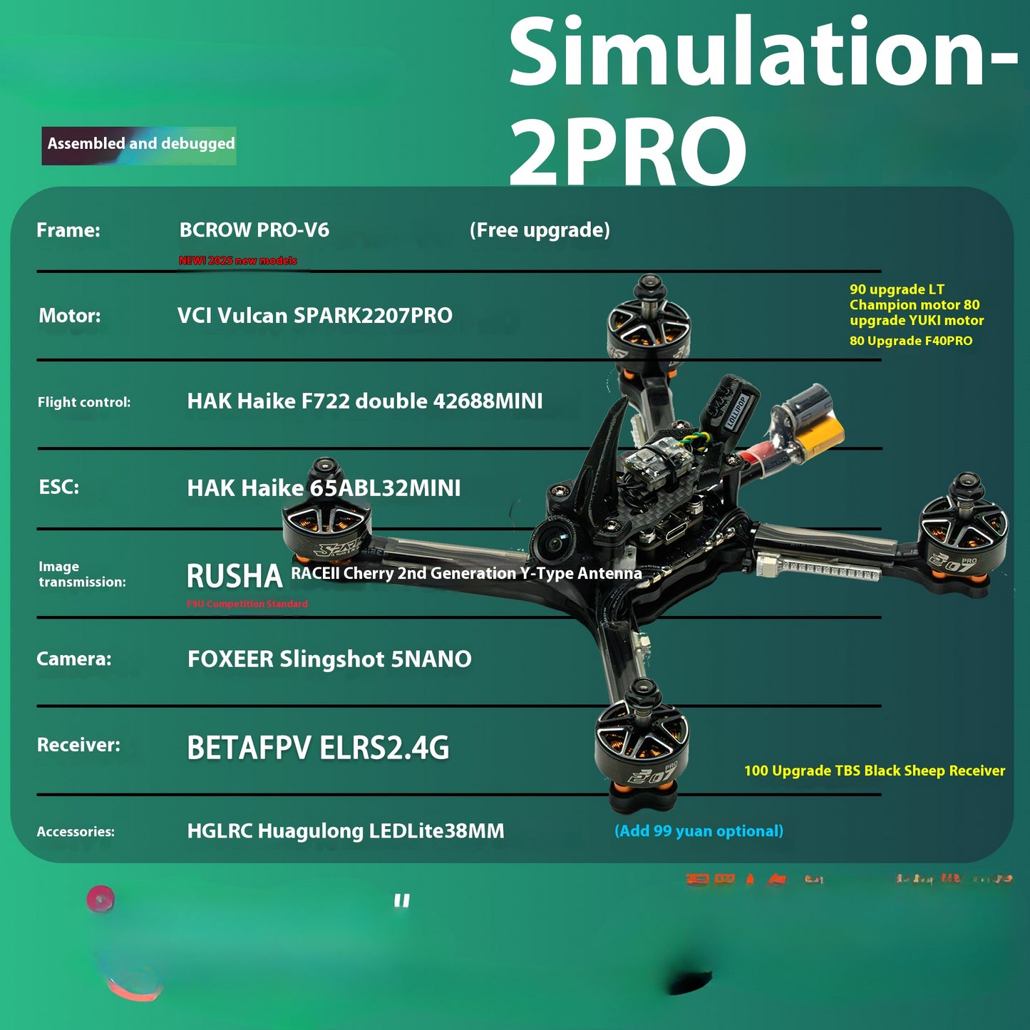 Black Crow V4 V6 5 Inch Rc Fpv F9U PNP