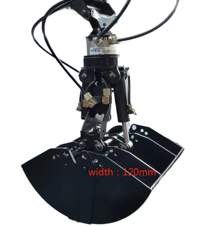 MTRC MT946 1/14 Hydraulic Remote Control Excavator OP Metal Hydraulic Grab Tilt Clamshell Bucket