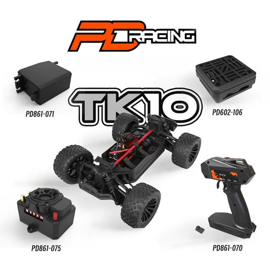 PDracing TK10 TR10 1/10 Rc Car Motor ESC Remote Control Transmitter Receiver Electronic Accessories