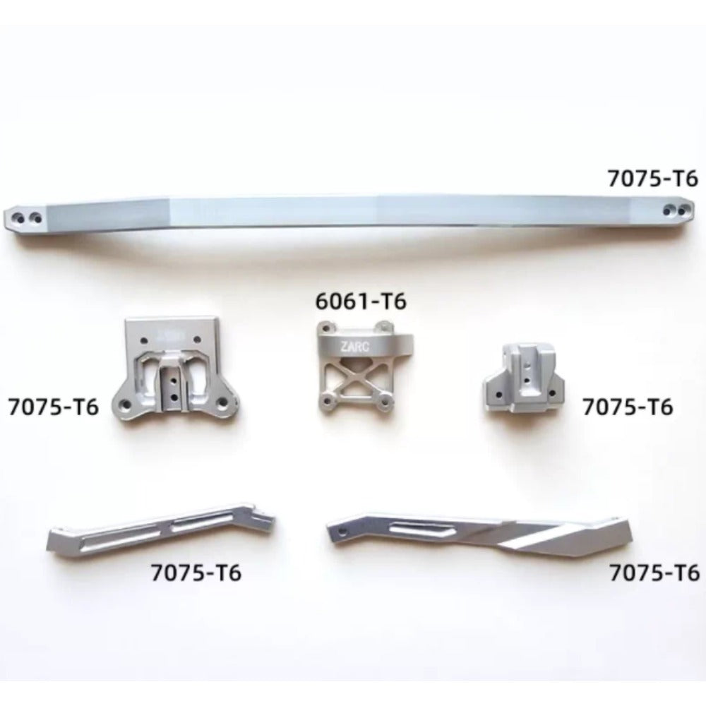 TRACTION HOBBY KING MOTOR KM 1/7 WRC Citroen C3 Rc Rally Car Aluminum Alloy Front Rear Support Middle Support Base Set Op