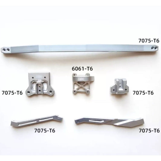 TRACTION HOBBY KING MOTOR KM 1/7 WRC Citroen C3 Rc Rally Car Aluminum Alloy Front Rear Support Middle Support Base Set Op