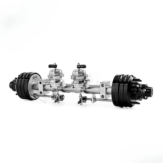 LESU 1/14 TAMIYA RC TRACTOR Unpowered Two-wheel Axle with Brake Function Q-9072-A