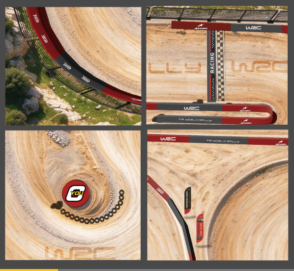 1/24 RC DRIFT CAR Rally-style PVC Composite Track Map Collection