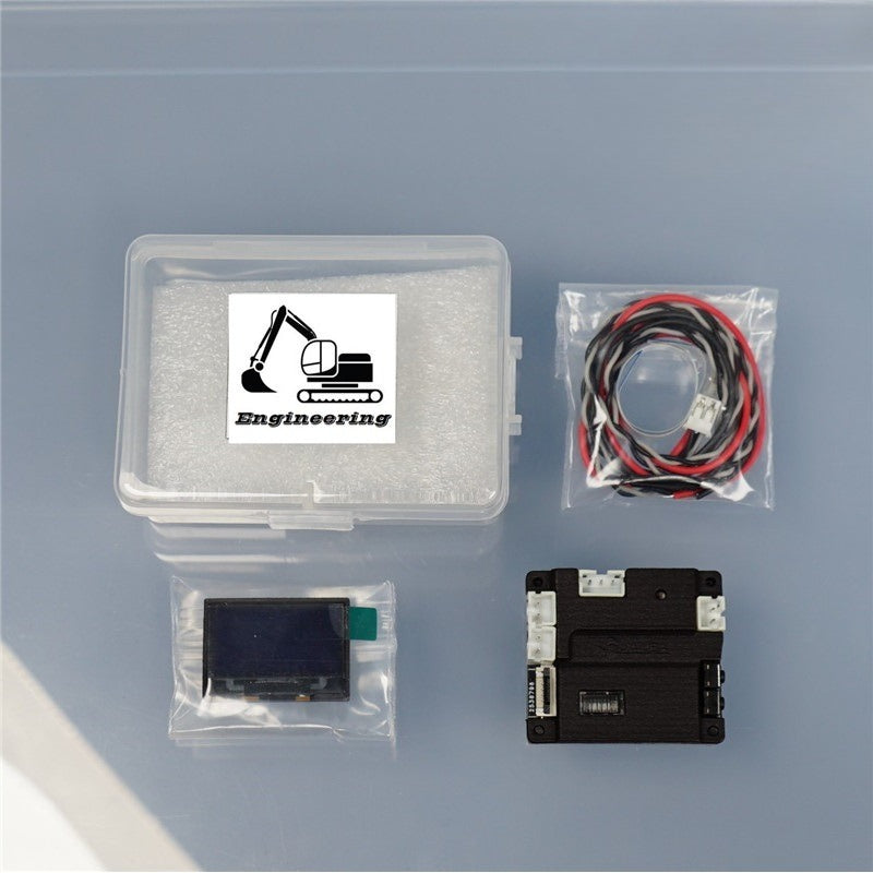 1/14 Tamiya Tractor Hydraulic Excavator LCD Interior Screen Voltmeter Thermometer Pressure Gauge