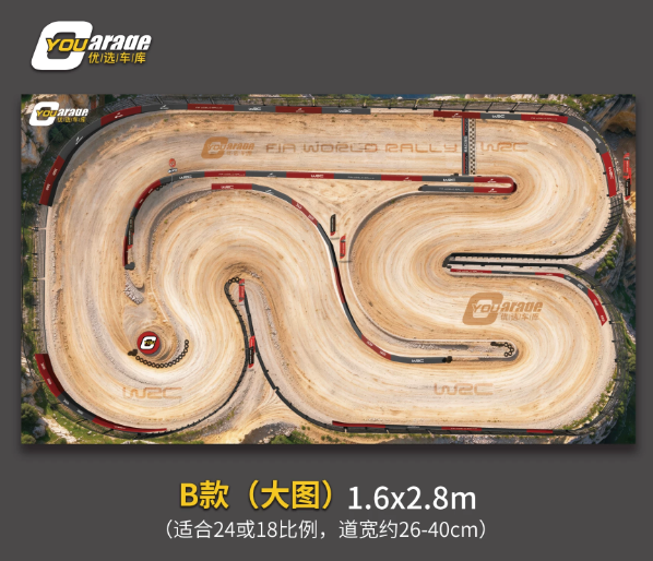 1/24 RC DRIFT CAR Rally-style PVC Composite Track Map Collection