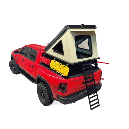 Traction Hobby KM RAM 1500 1/8 4wd Rc Car  3d Print Plastic Collapsible Rear Bucket Hard Shell Tent Model