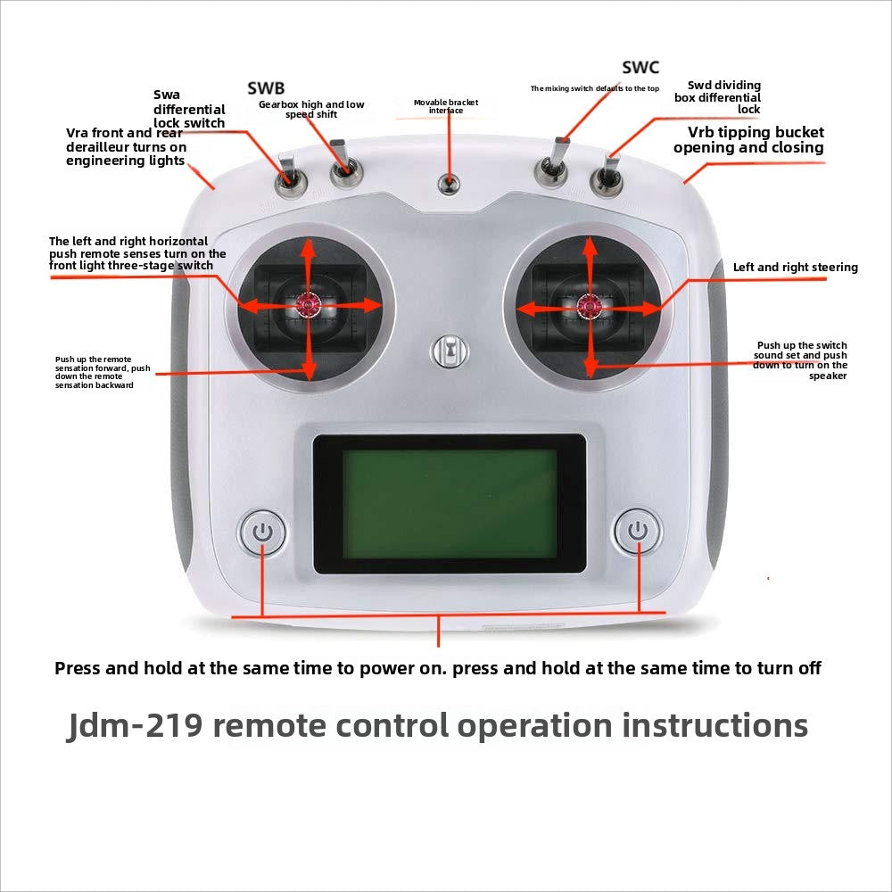 JDMODEL JDM-219 1/14 10x10 FMX RC Hydraulic Truck RTR